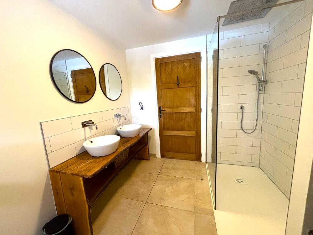 The shower room on the groundfloor