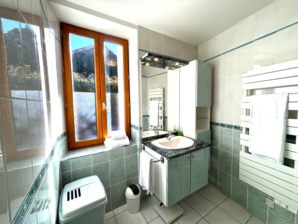 the adjacent living room 