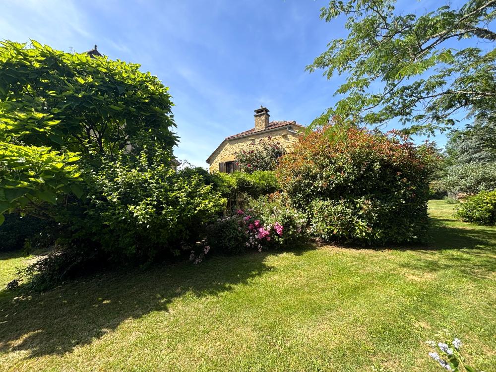 The house from its fully enclosed garden 