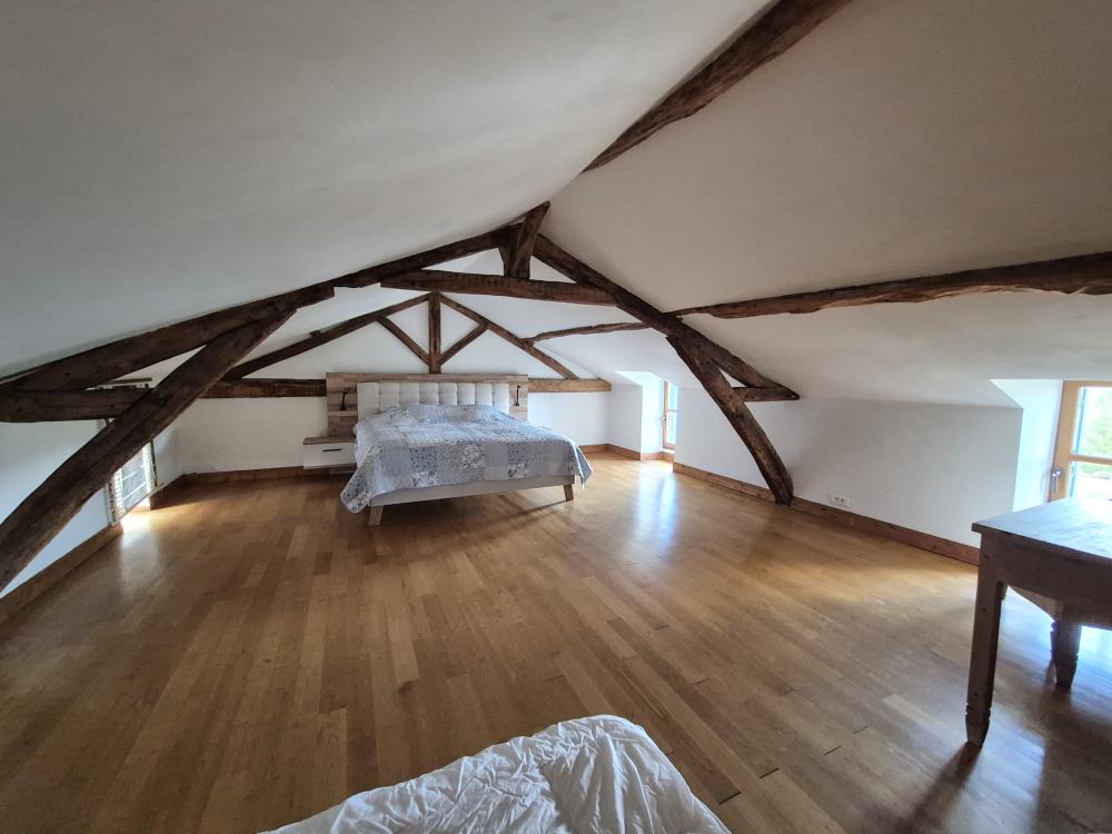 with a king size bed