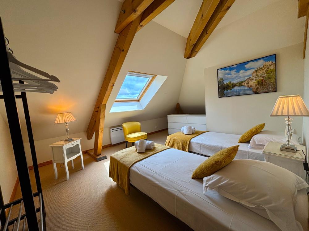 The bedroom Beynac at 1st floor 