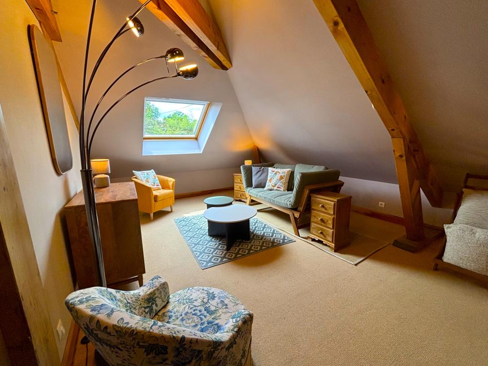 The cosy area on the first floor landing 