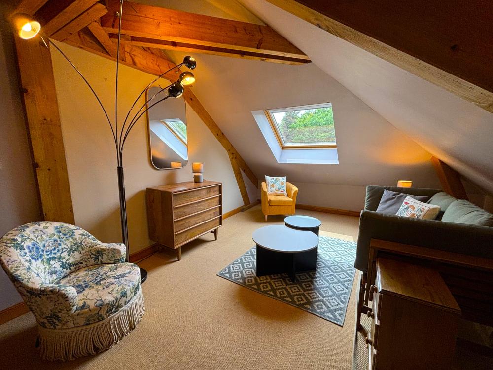 The cosy area on the first floor landing 