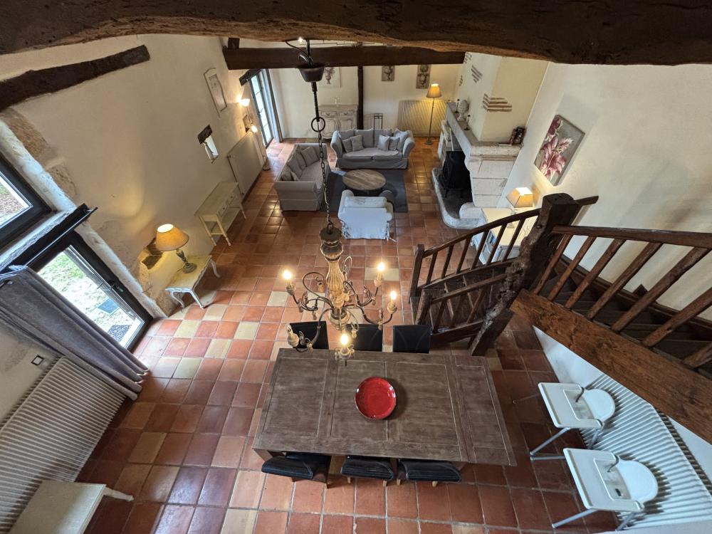The lounge viewed from the mezzanine area