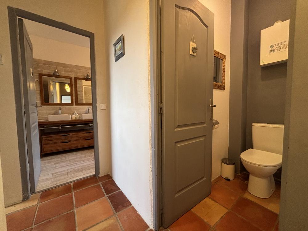 and separate toilet