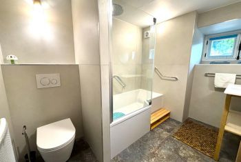 the adjacent shower room at lower level