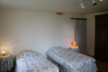 the bedroom at garden level
