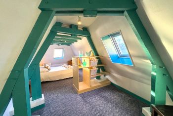 The third double bedroom at upper floor is a paradise for children!