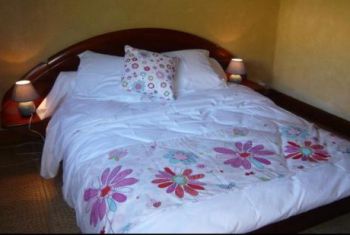 The double bedroom in the summer house