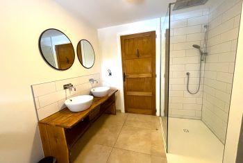 The shower room on the groundfloor