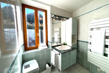 the adjacent living room 