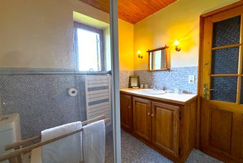 the adjacent shower room 