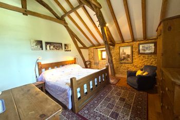 the master bedroom enjoys a superking bed 