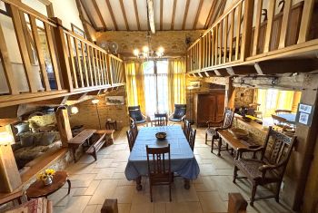 The formal dining room is very spacious 