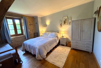 The family bedroom with a lareg double and a single bed 