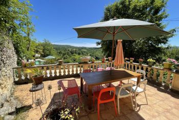 The terrace with a fantastic view