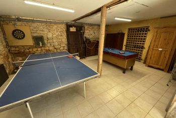 Pool table and table tennis in the basement