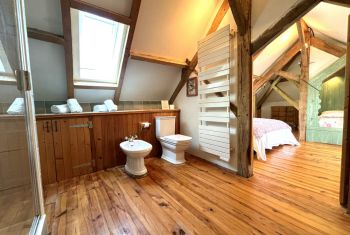 with an en suite shower room