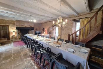 In winter - large dining room in La Fermette