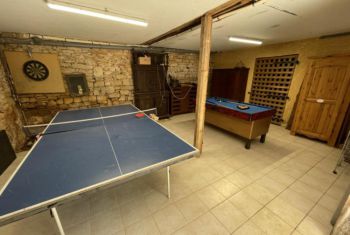 Pool table and table tennis in the basement