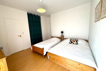 The third bedroom on the groundfloor with a double and a single beds 