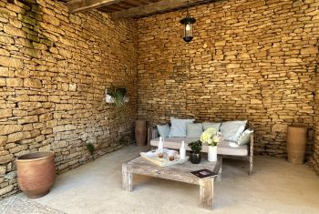The terrace area near by the swimming pool 