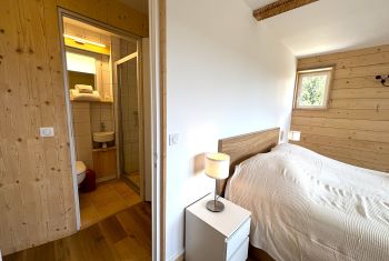 The adjacent shower room 
