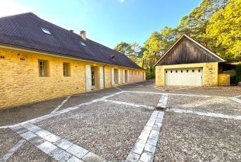 The front side of the house from the parking area