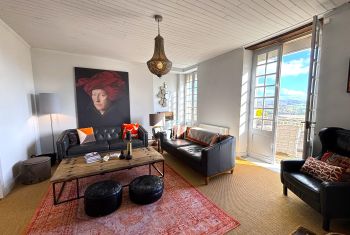 the stylish sitting room, bathed in light 