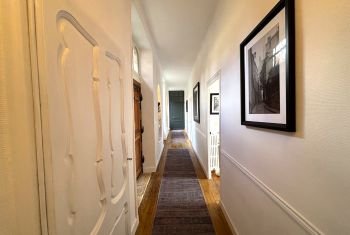 The corridor leading to the first sleeping area 