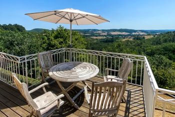 The balcony  in the extension of the living room 