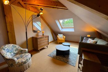The cosy area on the first floor landing 