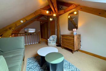 The cosy area on the first floor landing 