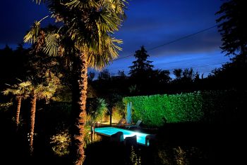 Enjoy the pool at night! 