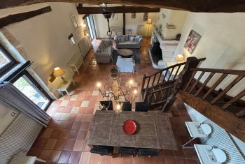 The lounge viewed from the mezzanine area